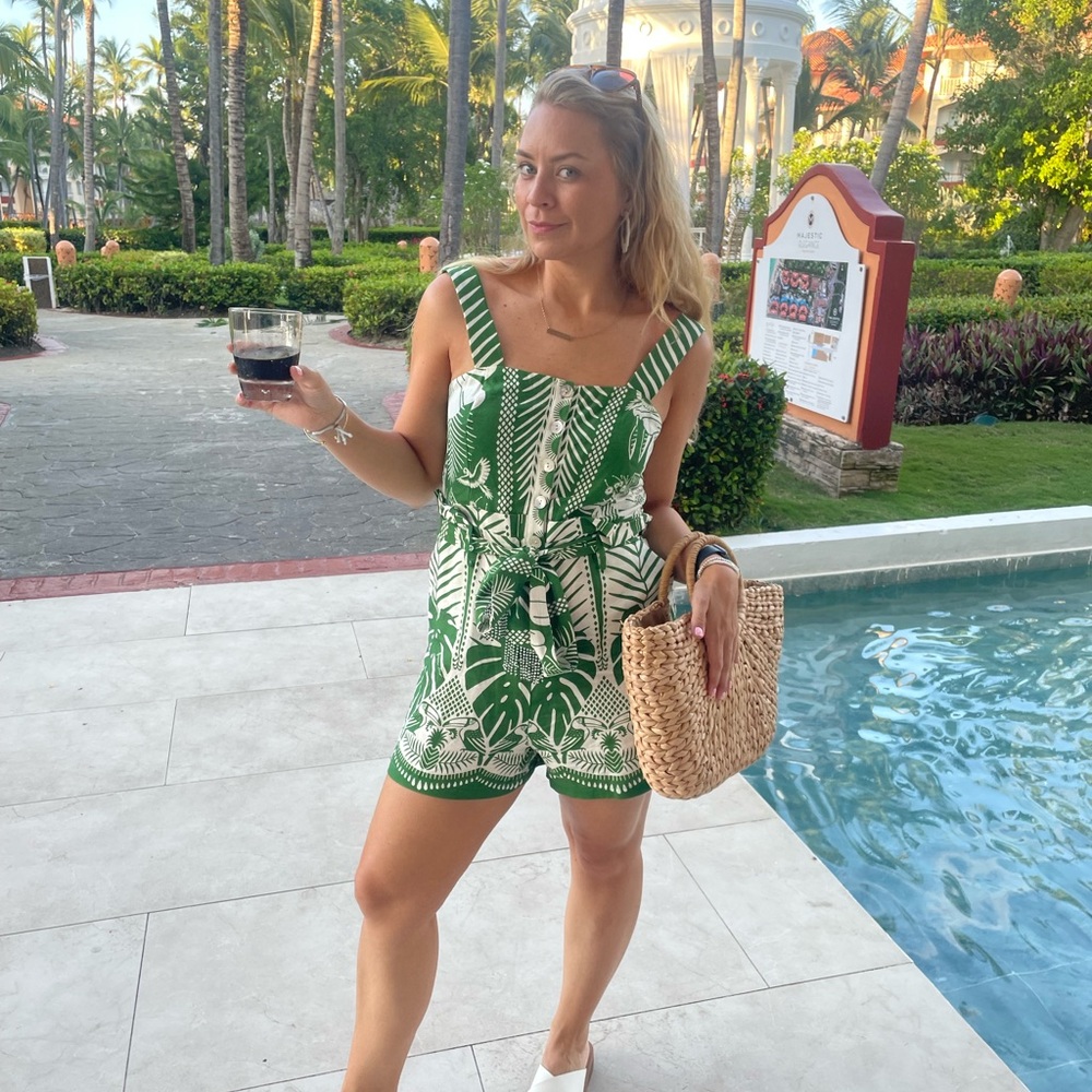 Off-White Macaw elegance romper